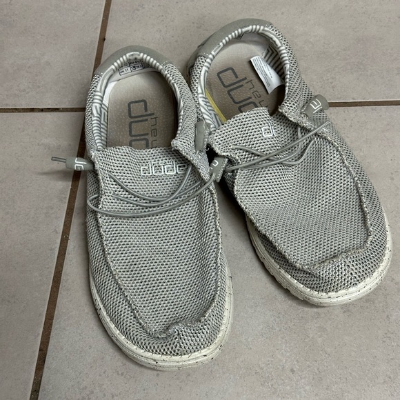 Hey‎ Dude Men Gray Slip on Shoes Size 12 - Picture 4 of 7